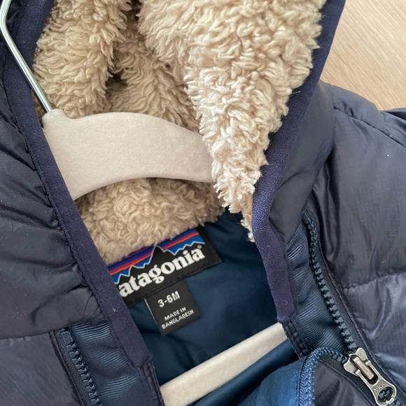 Patagonia Hi Loft Down Bunting Blue 3-6 months - Picture 8 of 9